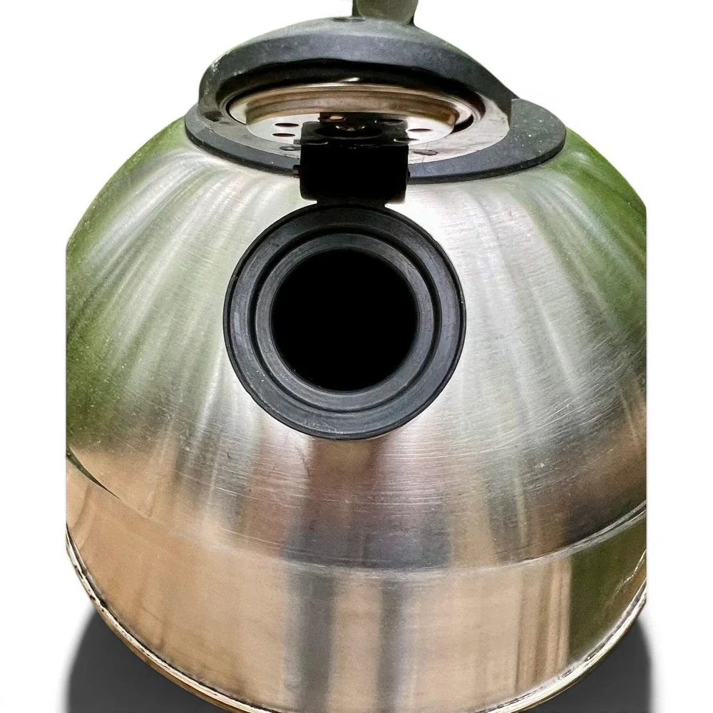 Chantal Whistling Tea Kettle Stainless Steel Silver Modern‎ Kitchen Stovetop Tea